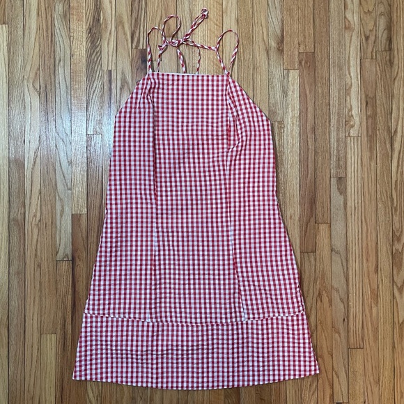 Dry Goods Dresses & Skirts - DRY GOODS Red & White Plaid Dress